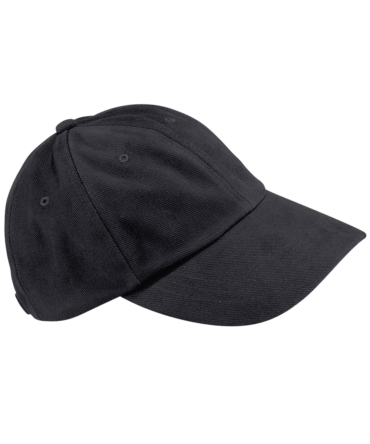 Low-profile heavy brushed cotton cap | Black