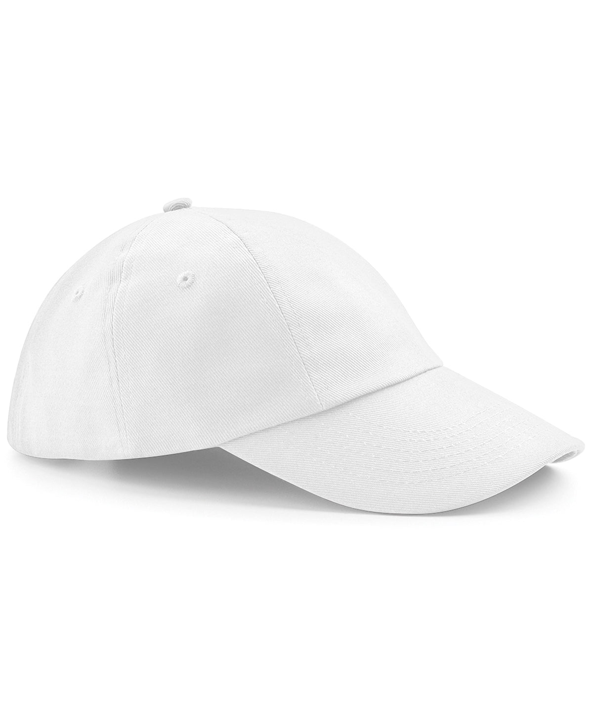 Low-profile heavy cotton drill cap | white
