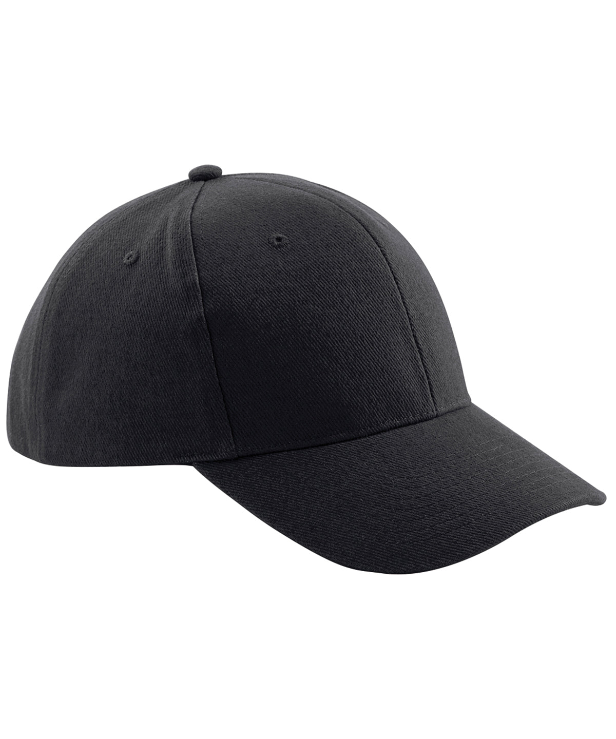 Pro-style heavy brushed cotton cap | Black