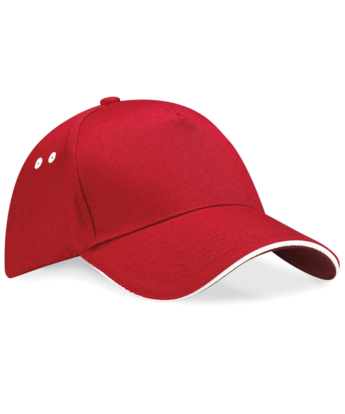 Ultimate 5-panel cap - sandwich peak | classic red/white