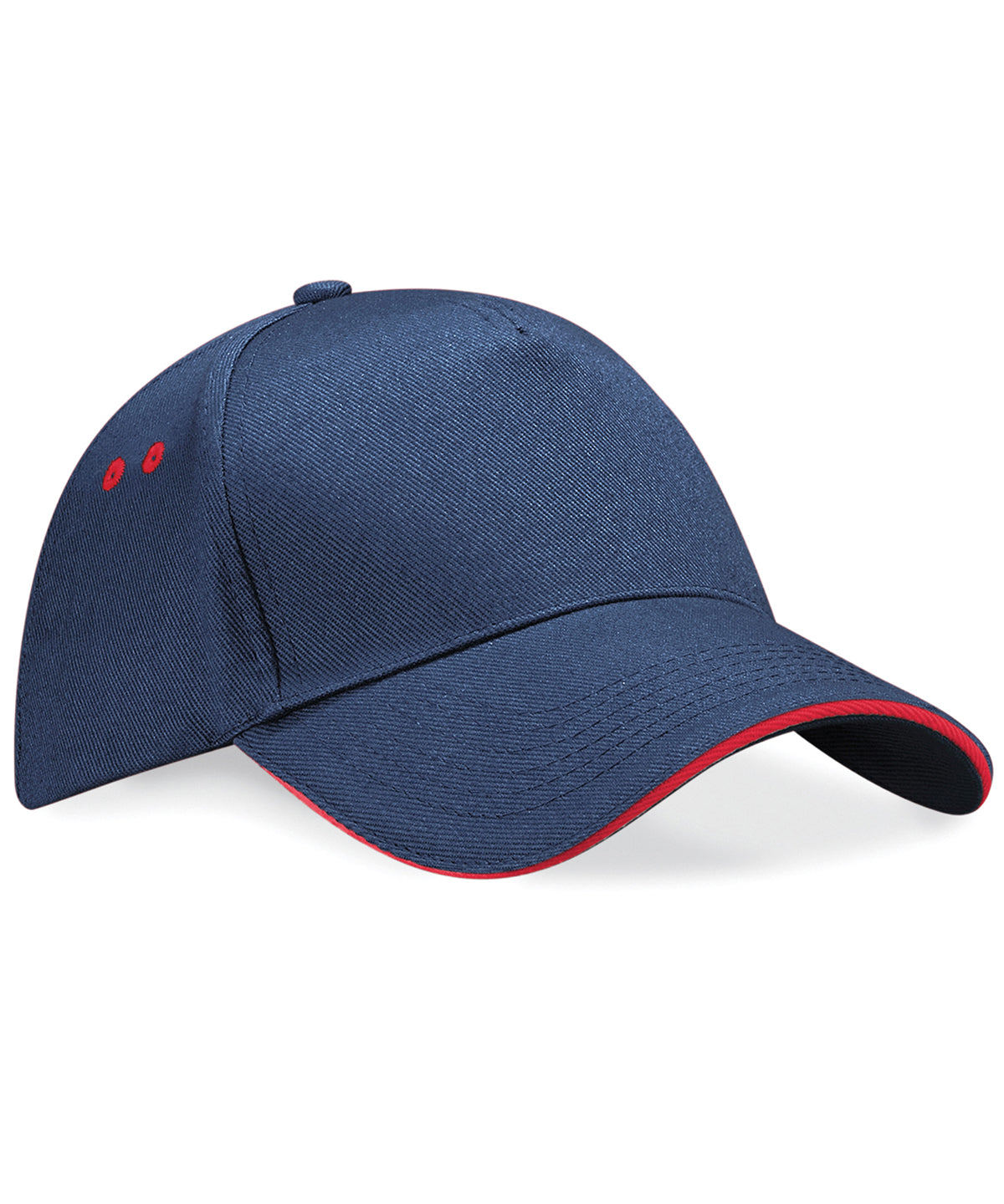 Ultimate 5-panel cap - sandwich peak | french navy/classic red