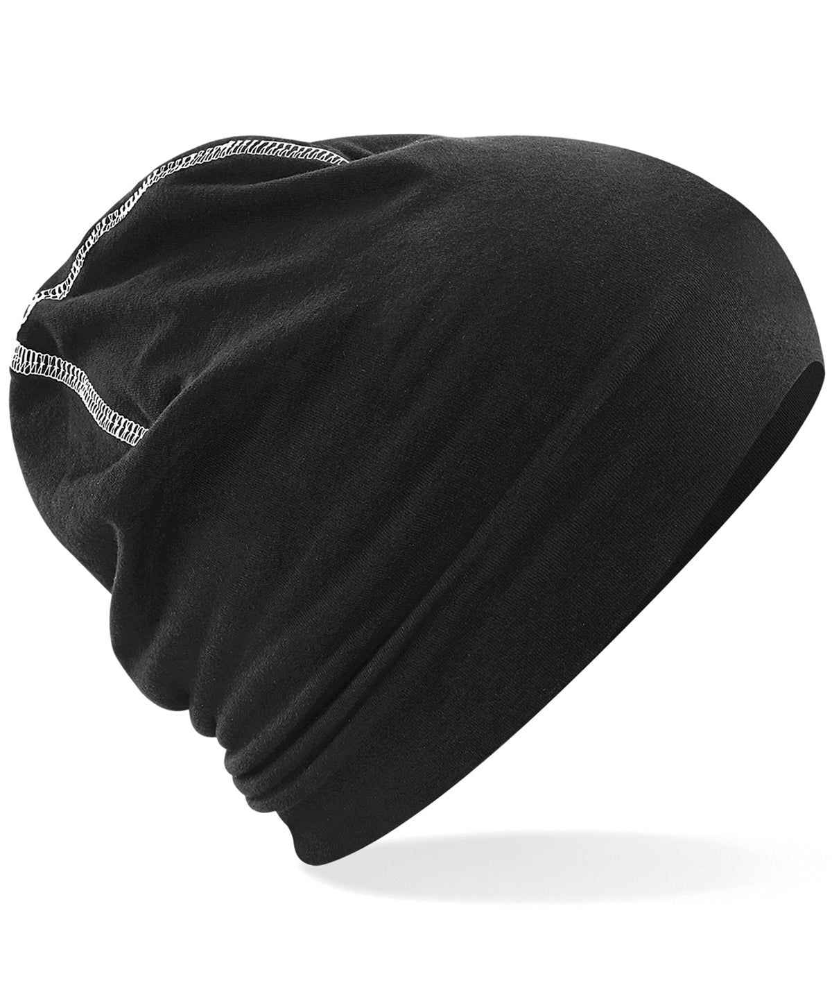 Hemsedal cotton beanie | black/white