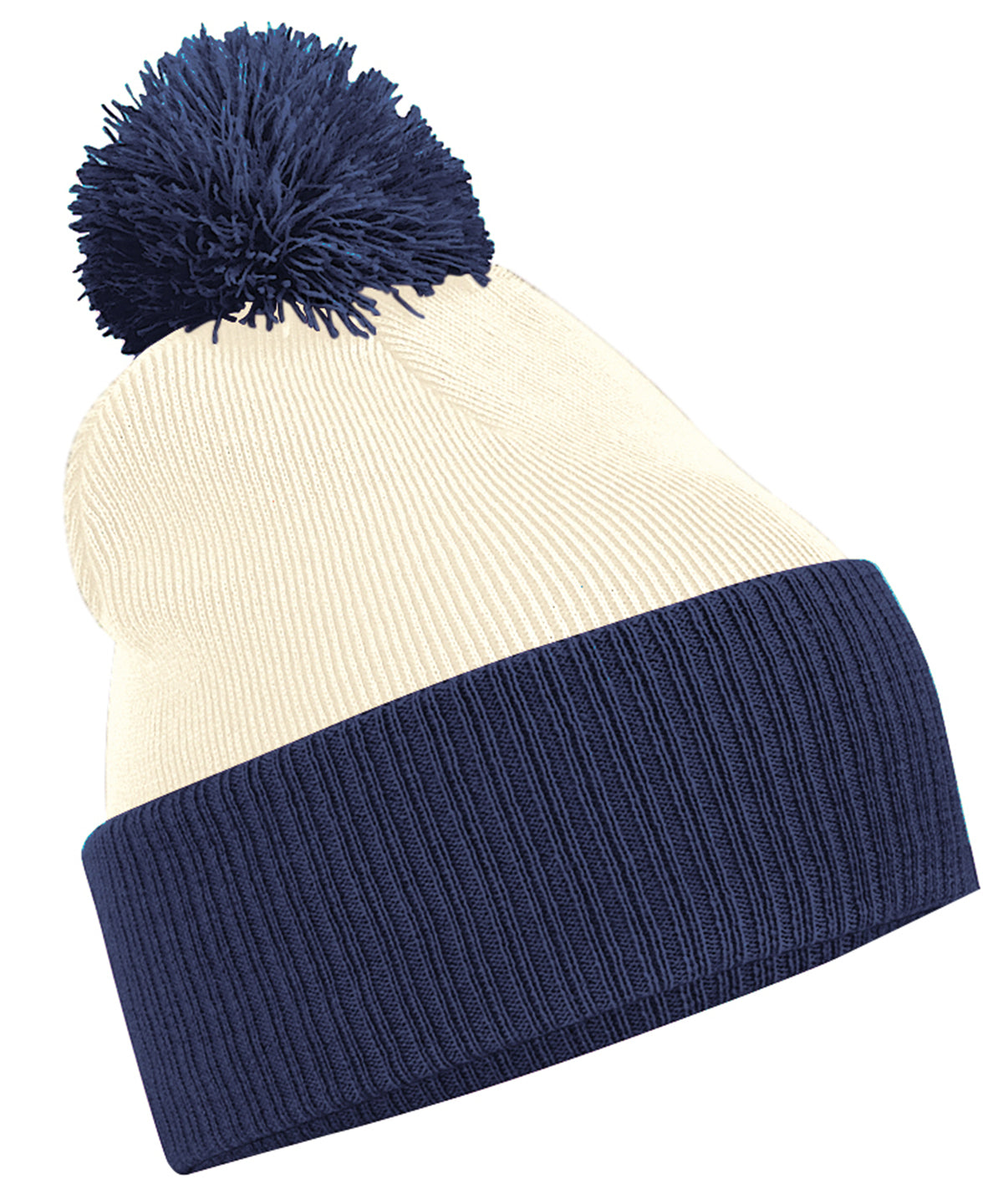 Snowstar® two-tone beanie | off white/french navy