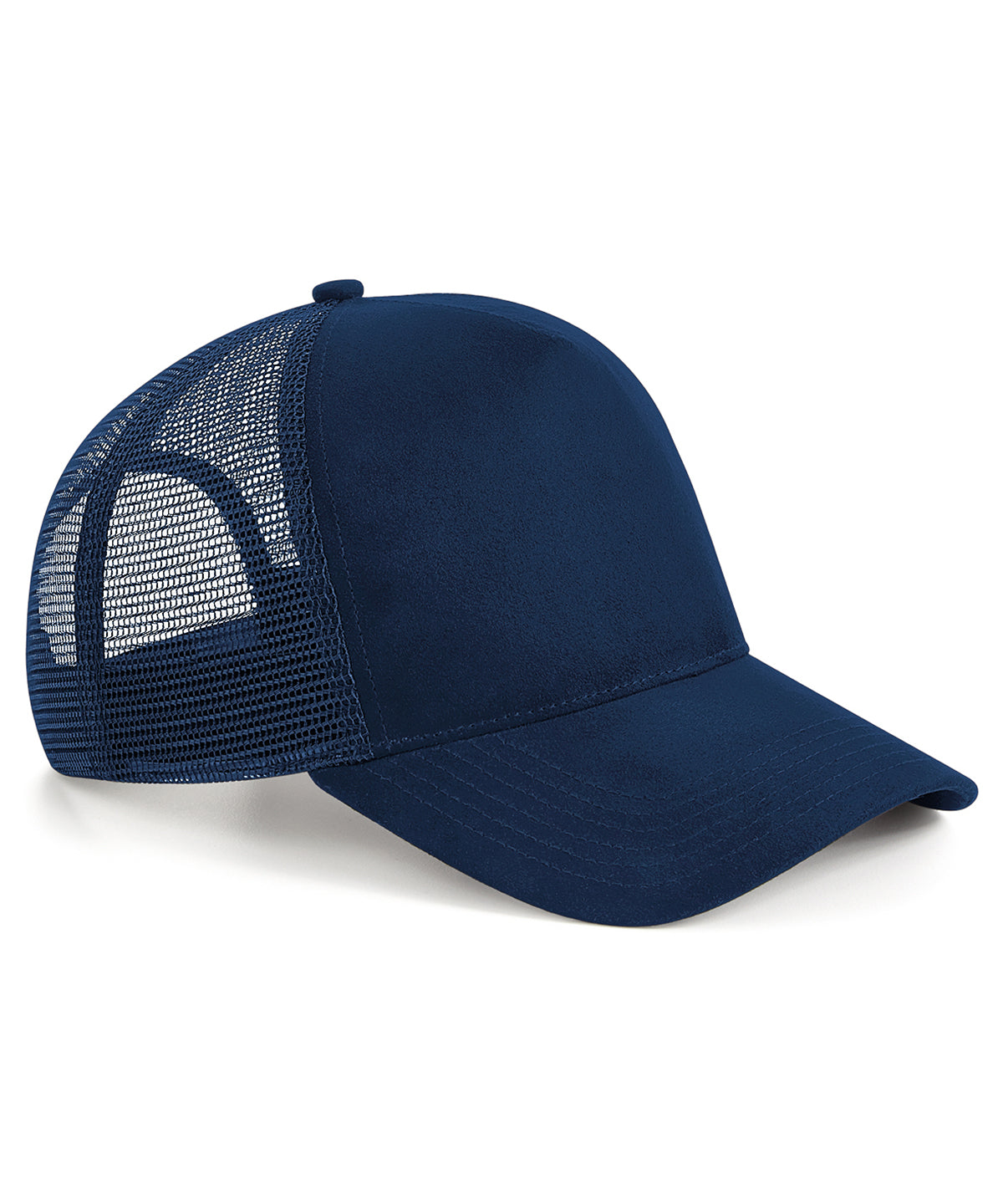 Suede snapback trucker | french navy
