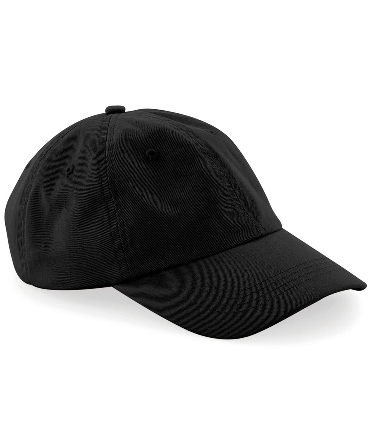 Low-profile 6-panel dad cap | black