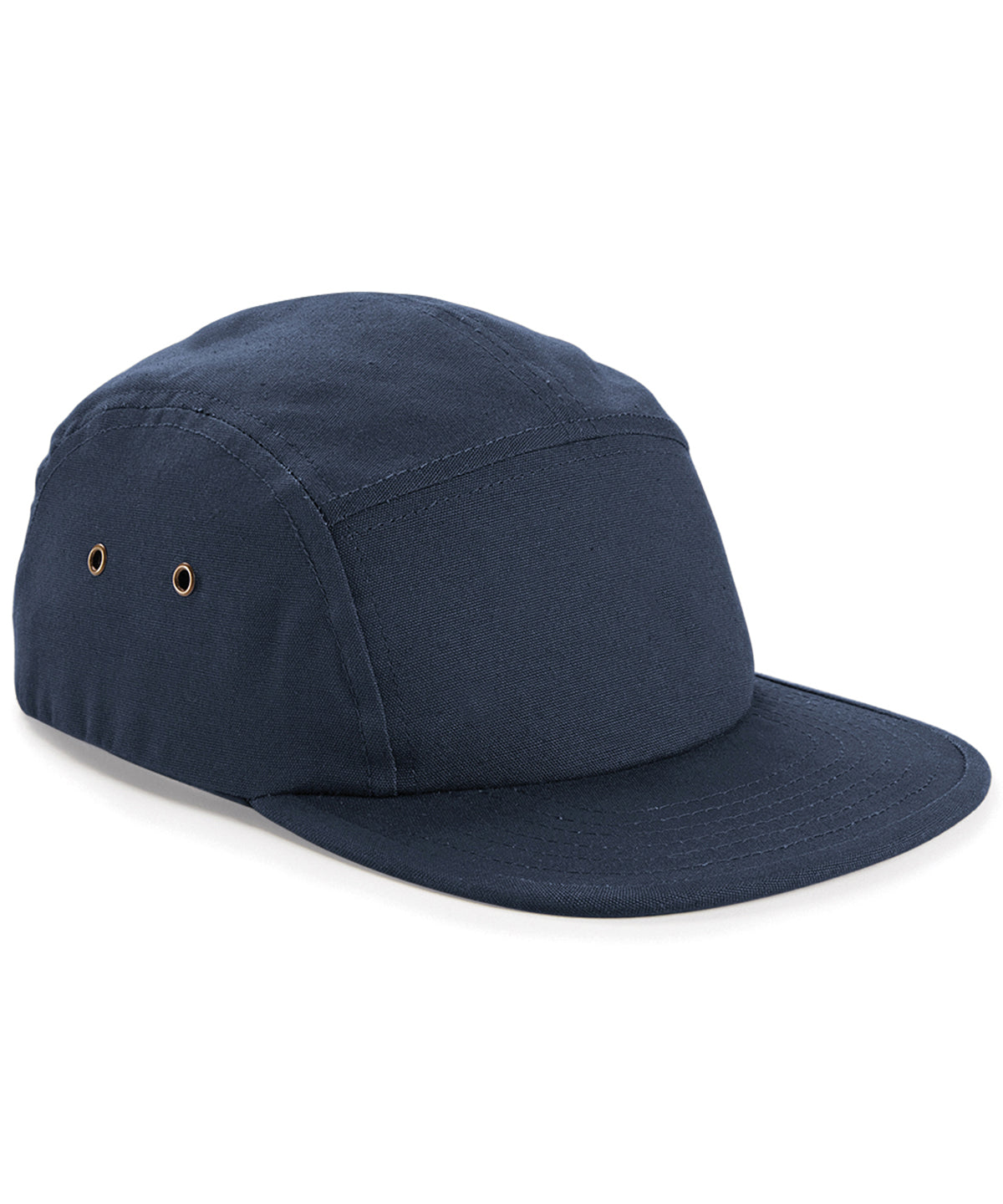 Canvas 5-panel camper cap | navy