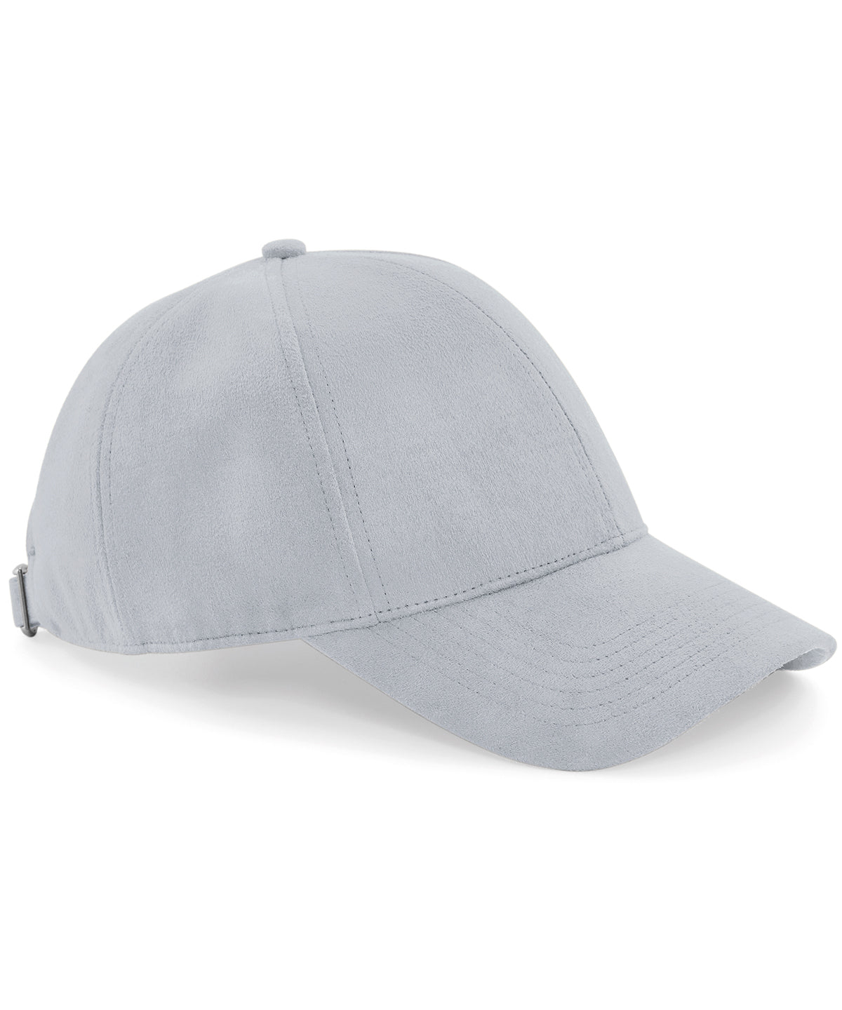 Faux suede 6-panel cap | light grey