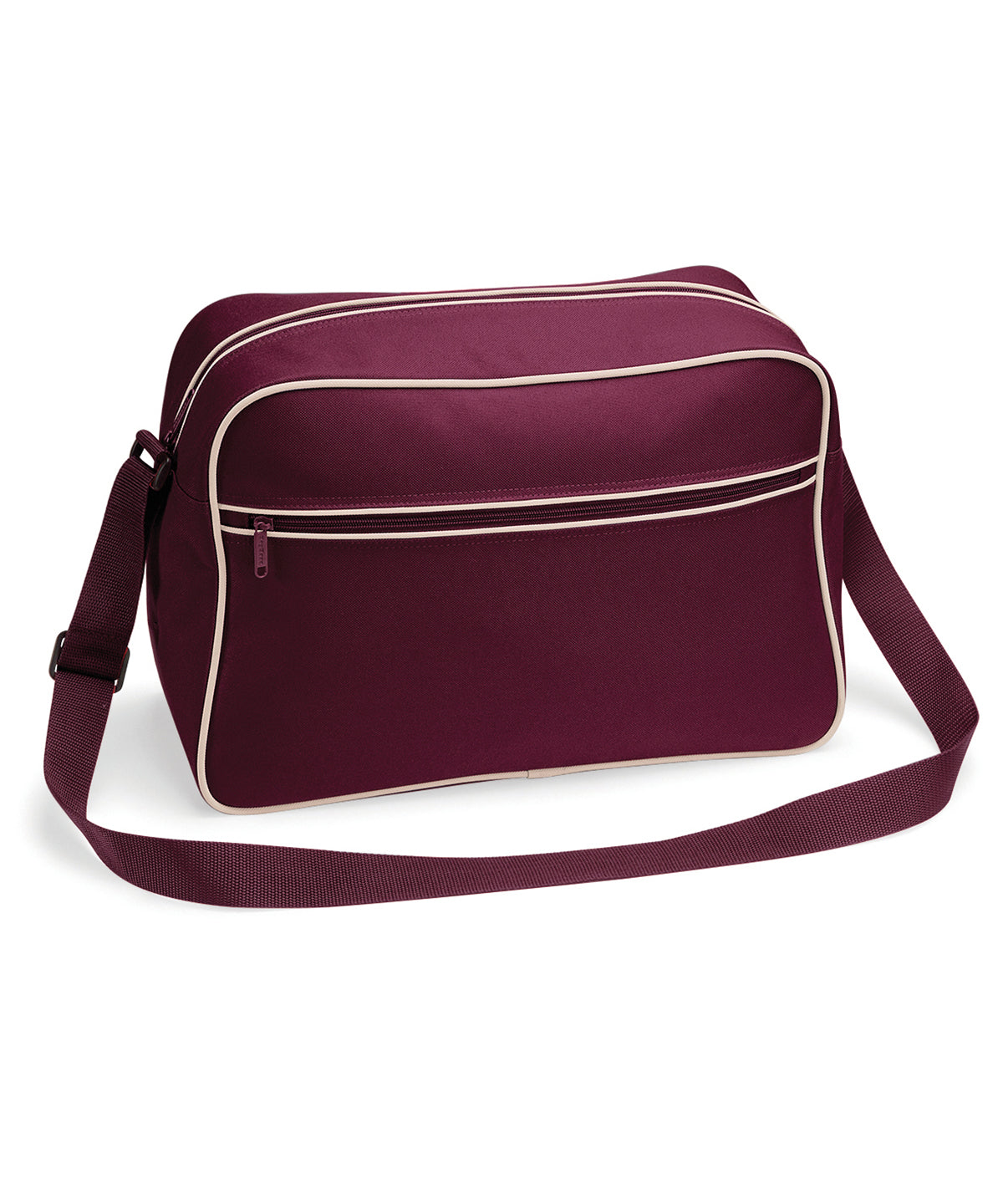 Retro shoulder bag | burgundy/sand