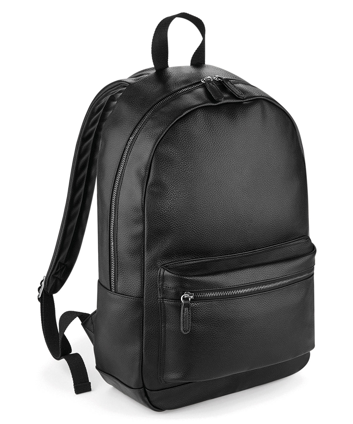 Faux leather fashion backpack | Black