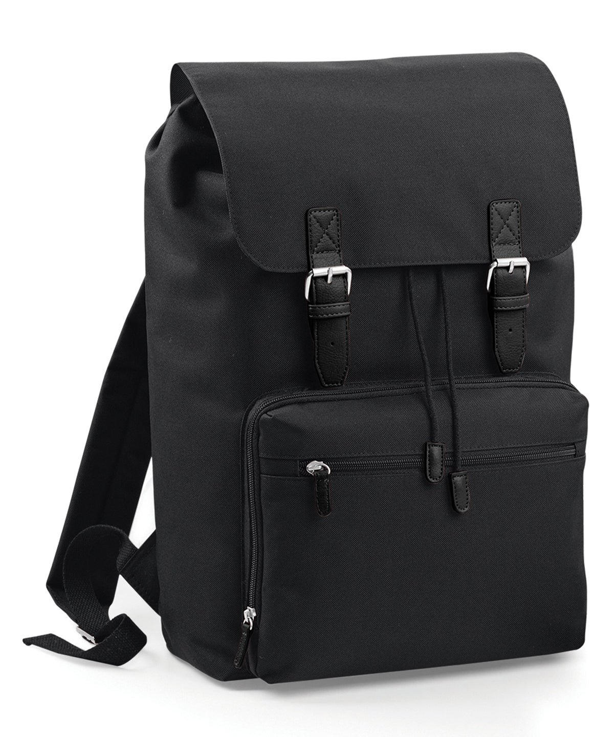 Vintage laptop backpack | black/black