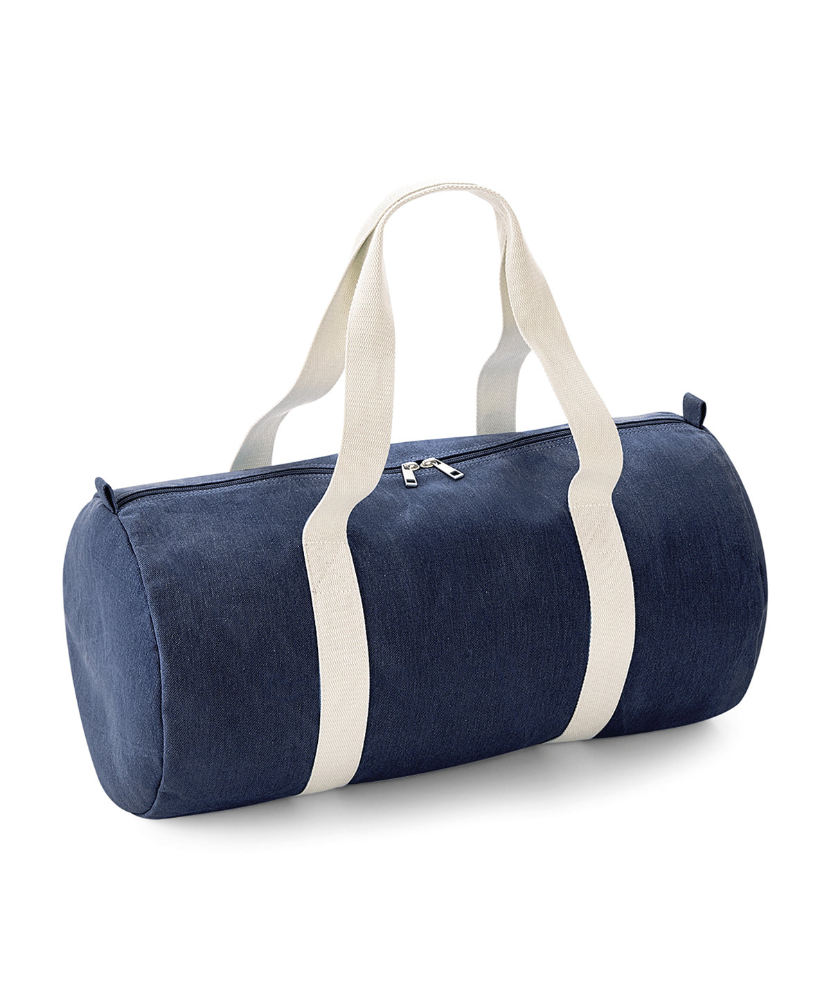 Denim barrel bag | Denim Blue