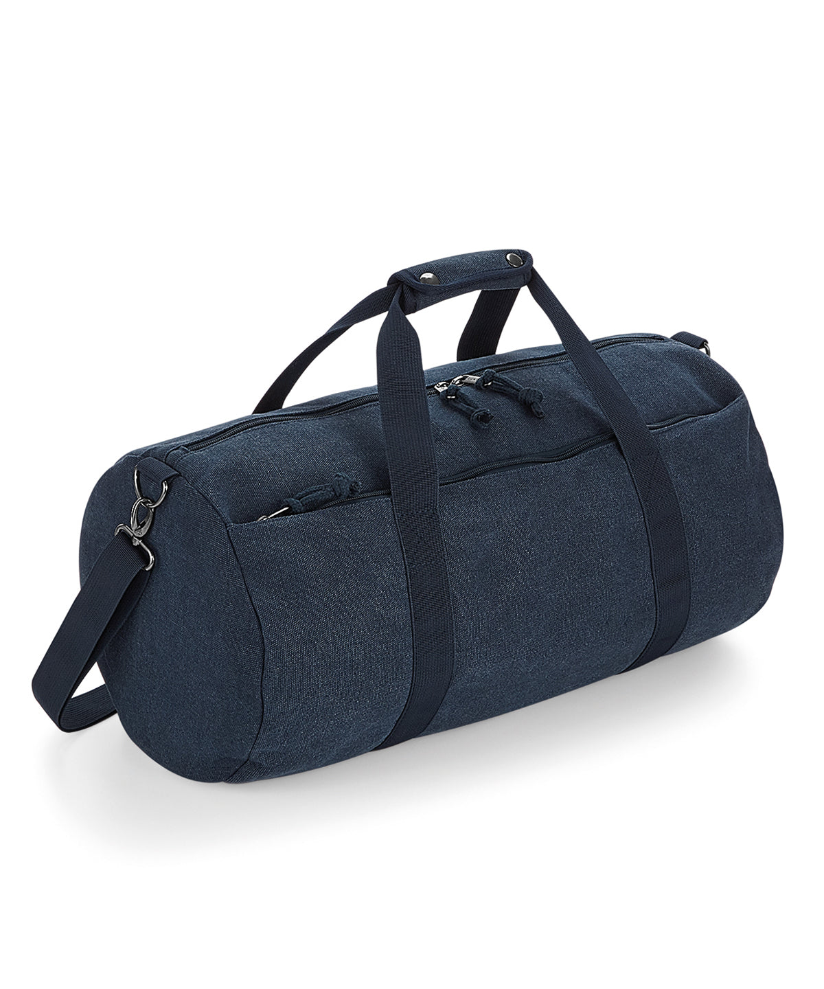 Vintage canvas barrel bag | vintage oxford navy