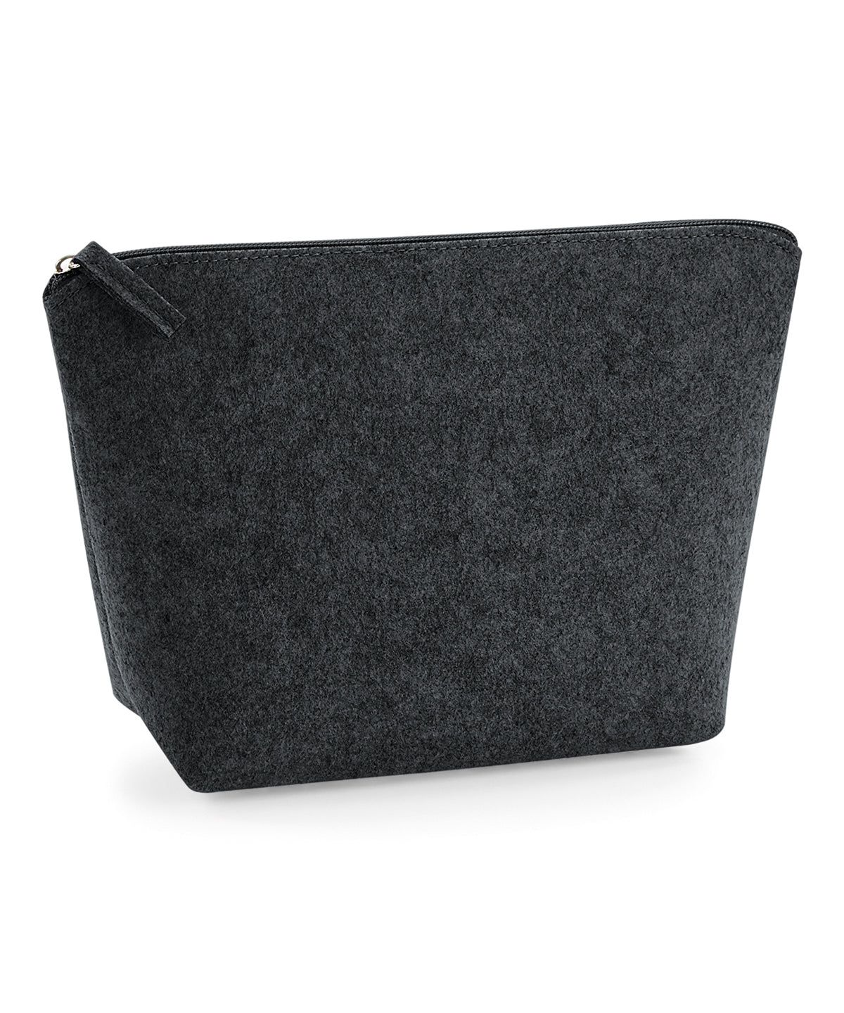 Felt accessory bag | charcoal melange