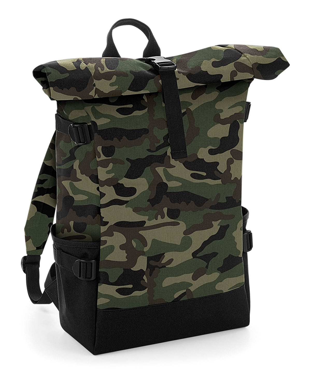 Block roll-top backpack | Jungle Camo/Black
