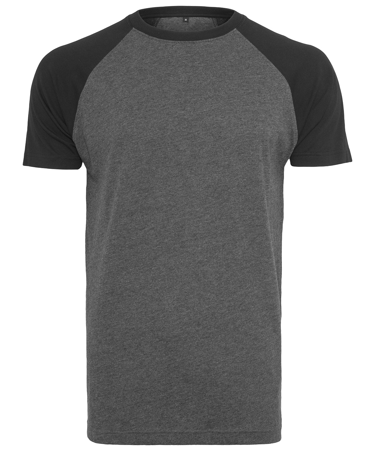 Raglan contrast tee | charcoal/black