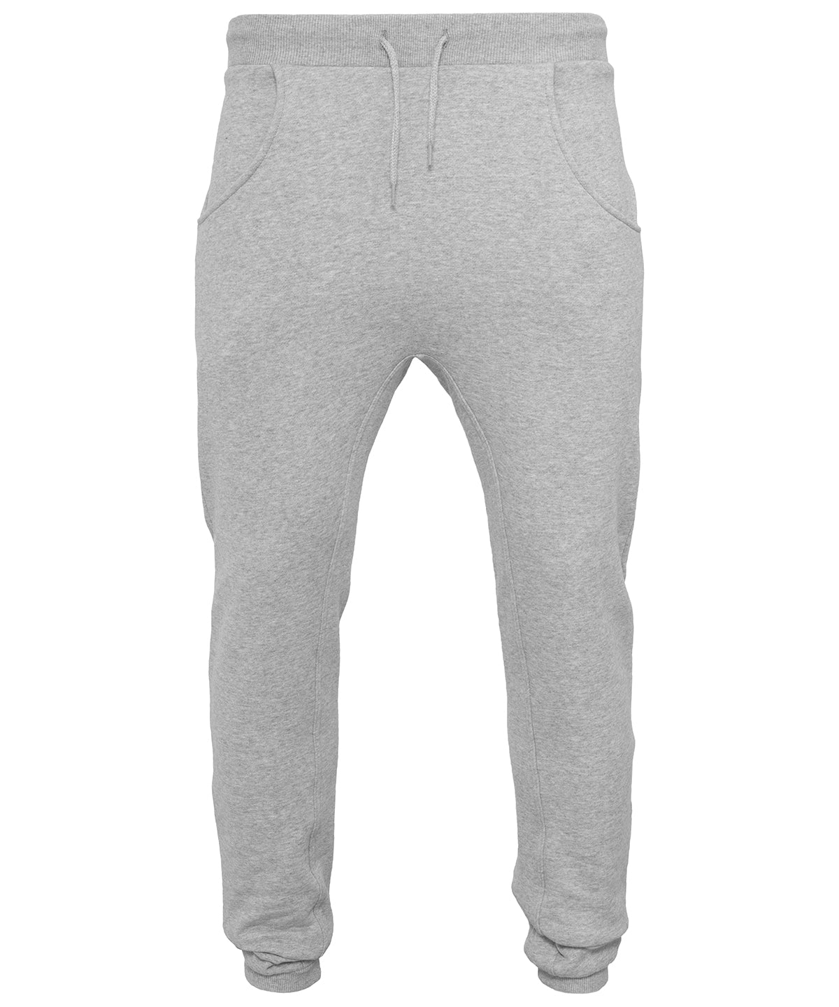 Heavy deep-crotch sweatpants | heather grey