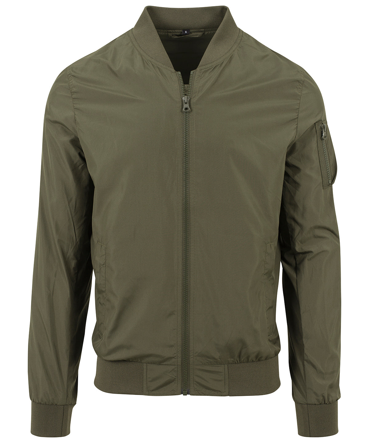 Nylon bomber jacket | dark olive