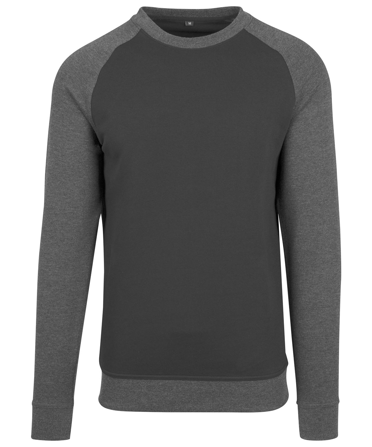 Raglan crew neck | Black/Charcoal