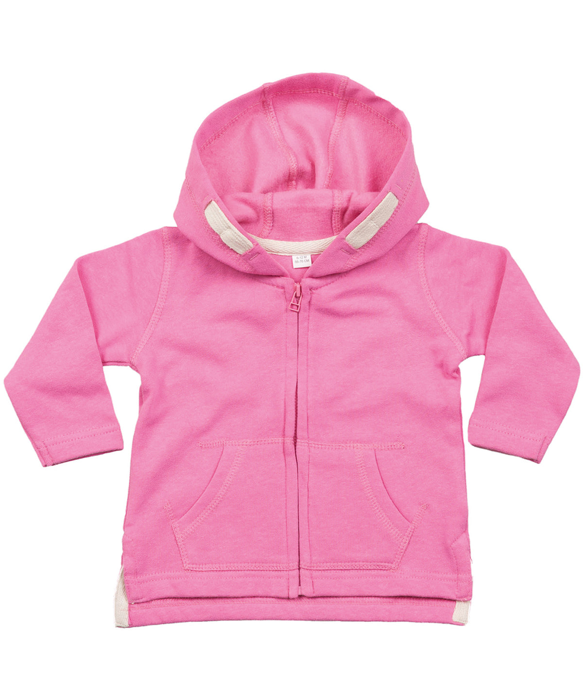Baby zipped hoodie | bubblegum pink