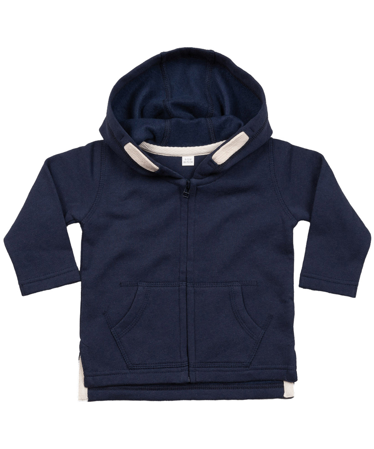Baby zipped hoodie | nautical navy