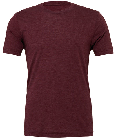Unisex triblend crew neck t-shirt | maroon triblend