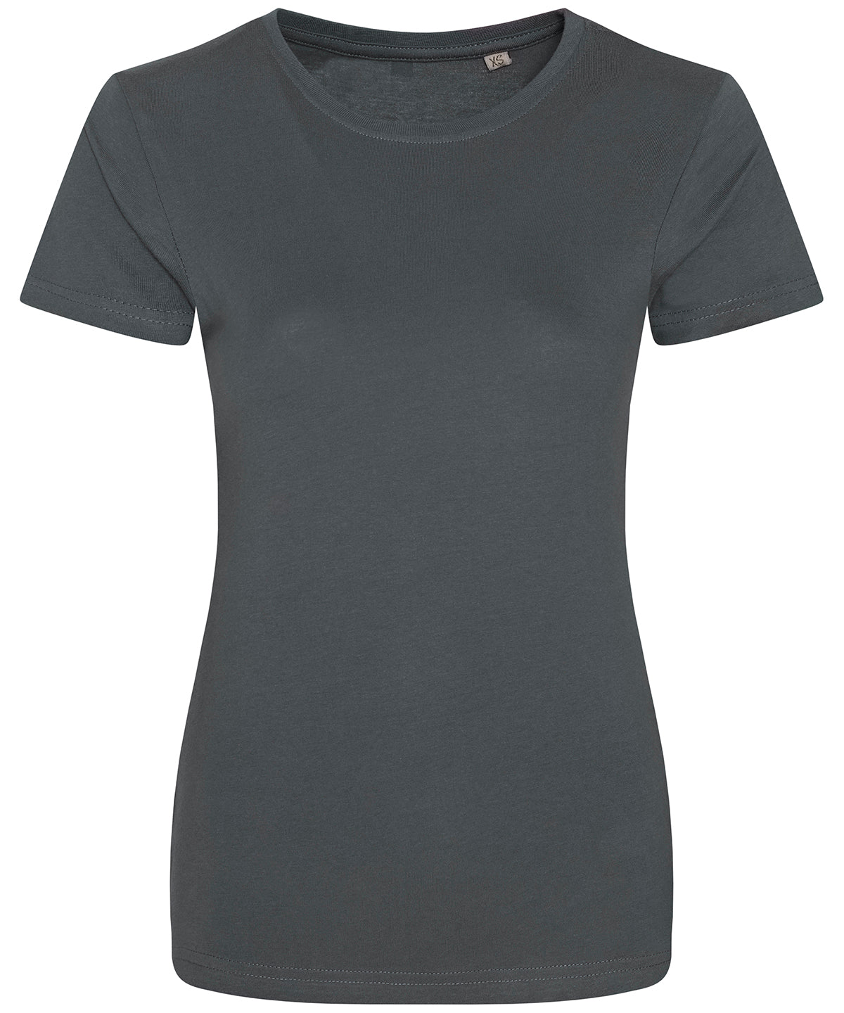 Womens Cascade organic tee | charcoal