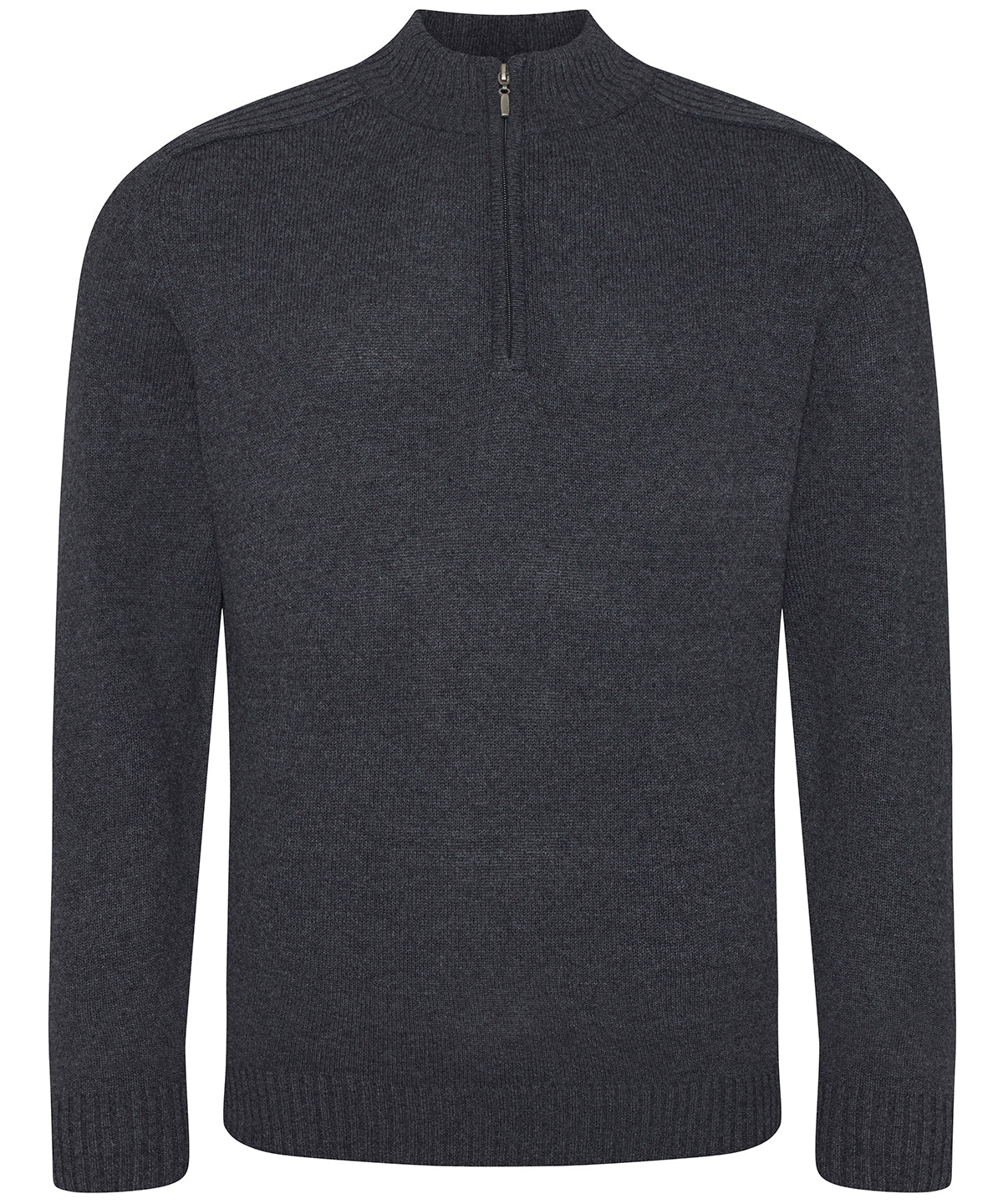 Wakhan  regen zip knit sweater | charcoal