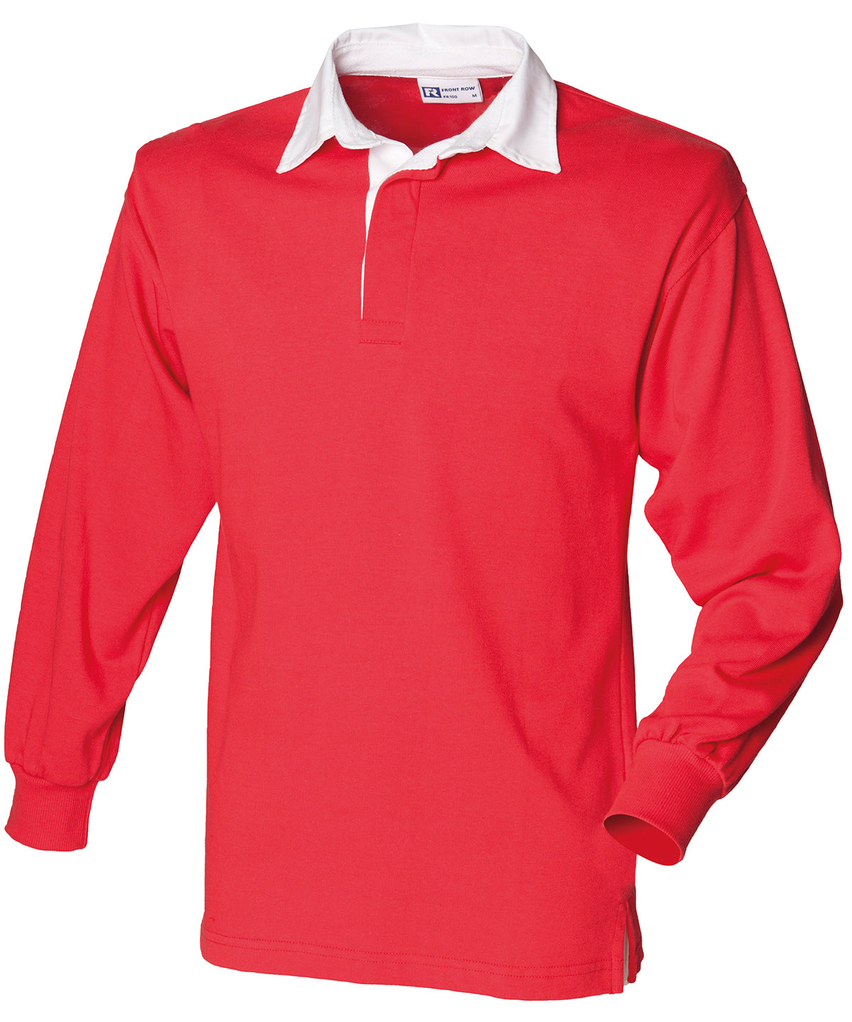 Long sleeve plain rugby shirt | Red/White