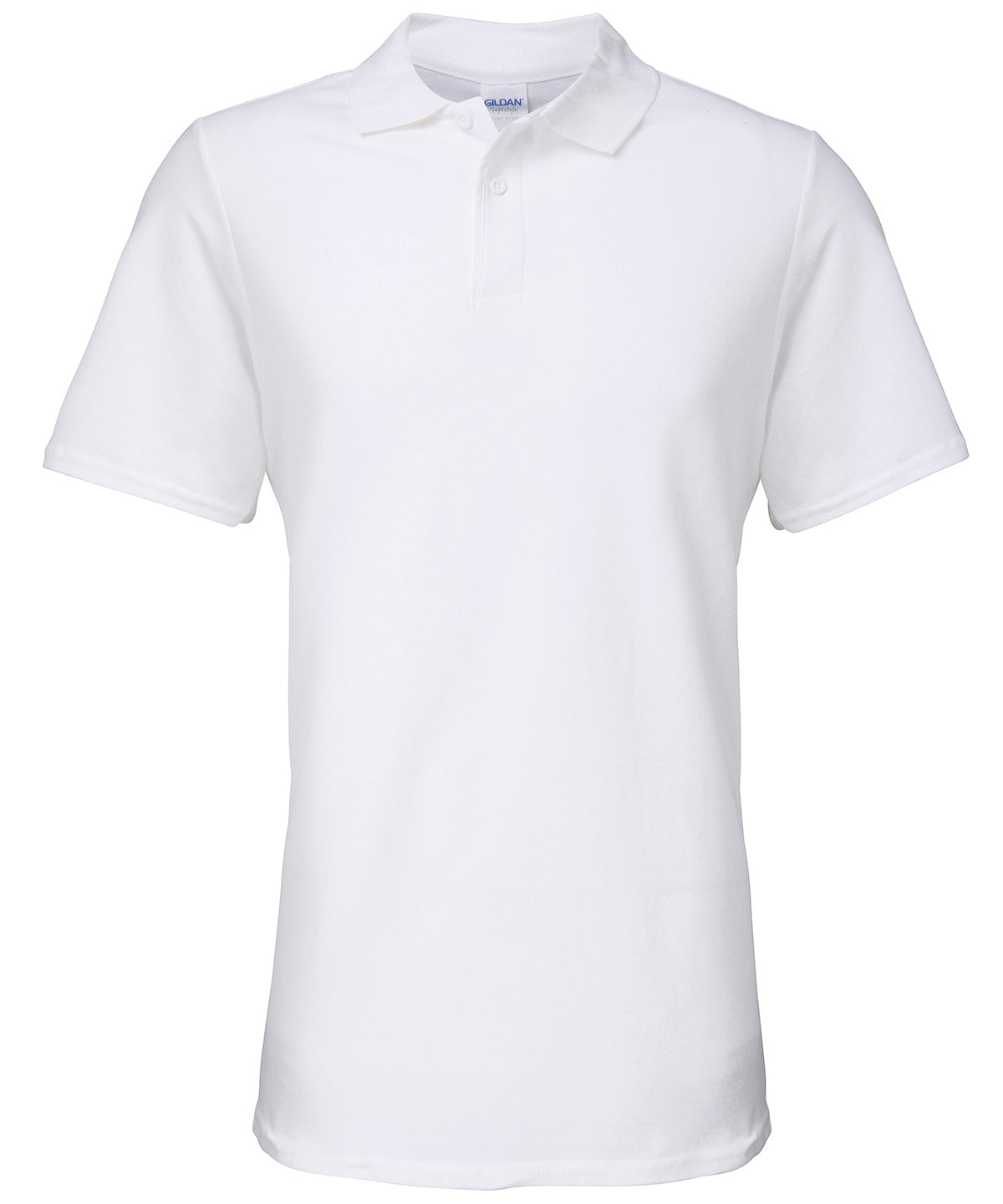 Softstyle adult double piqu polo | White