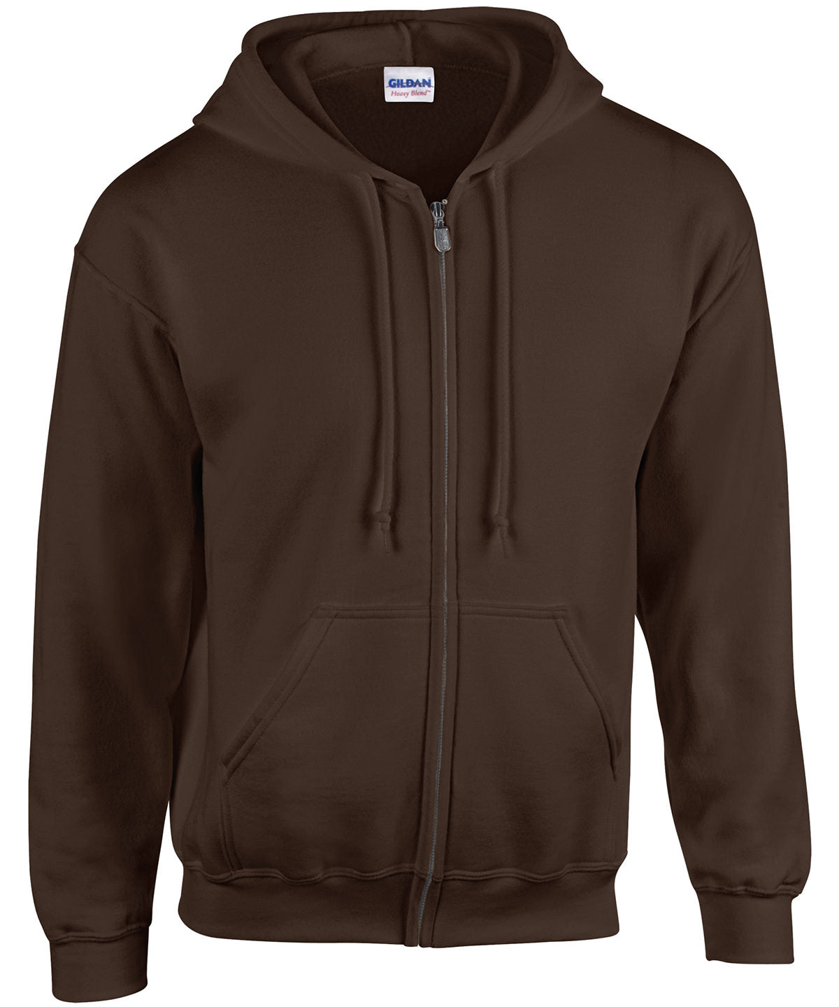 Heavy Blend  full zip hooded sweatshirt | Dark Chocolate