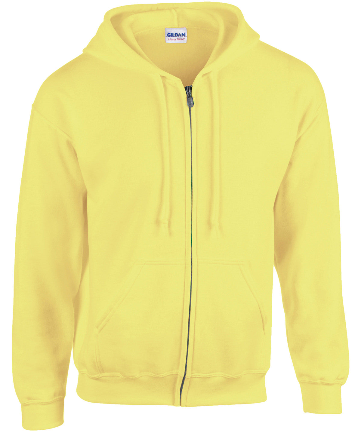 Heavy Blend  full zip hooded sweatshirt | Safety Green