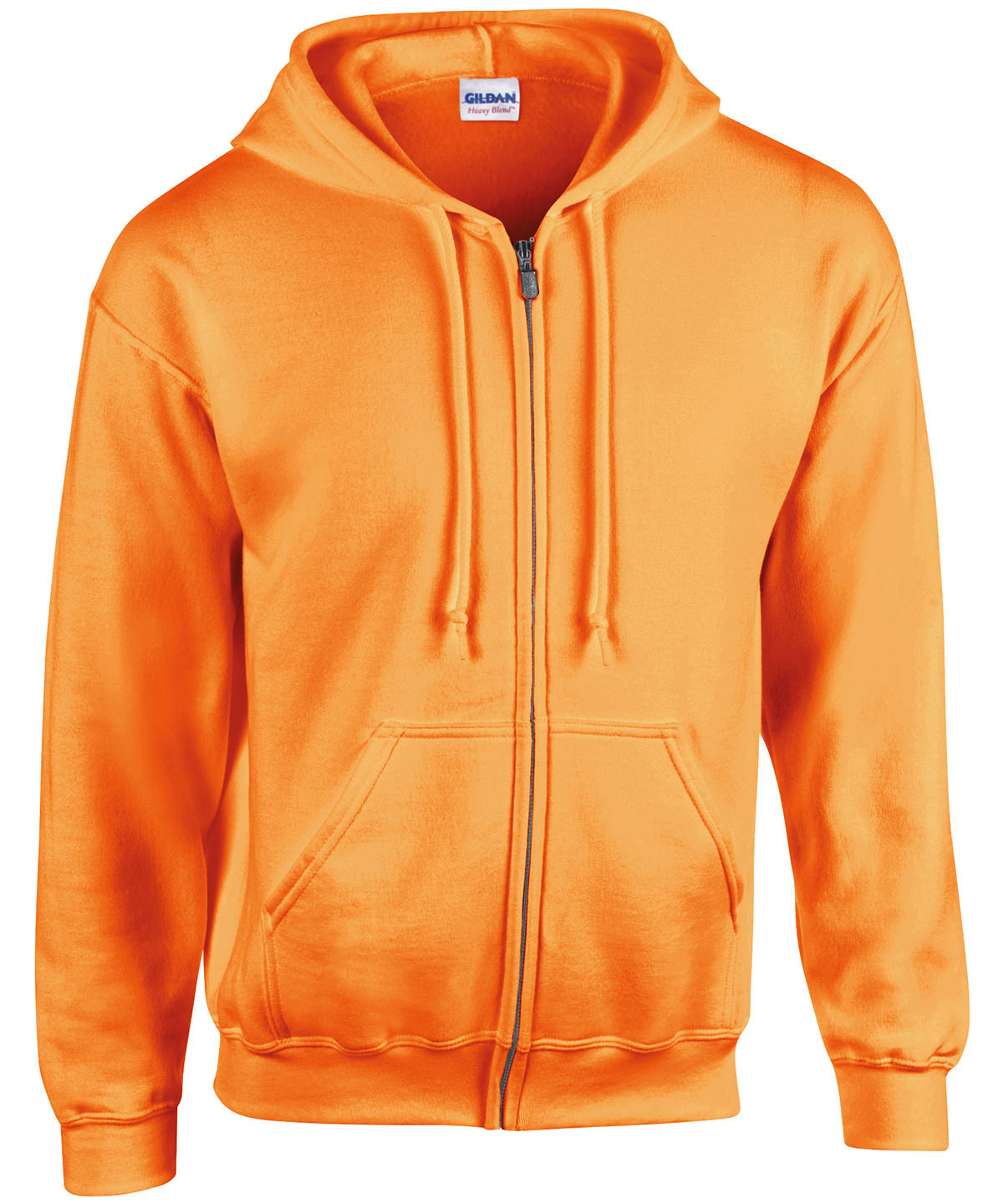 Heavy Blend  full zip hooded sweatshirt | Safety Orange