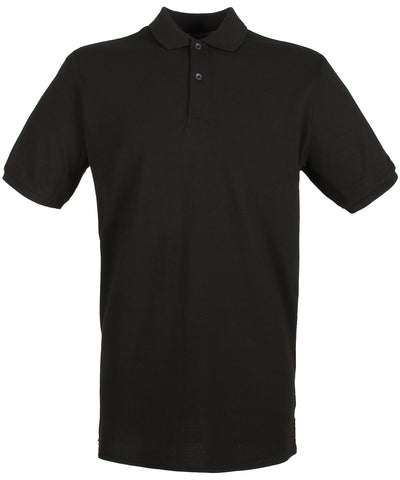 Micro-fine piqu polo shirt | black