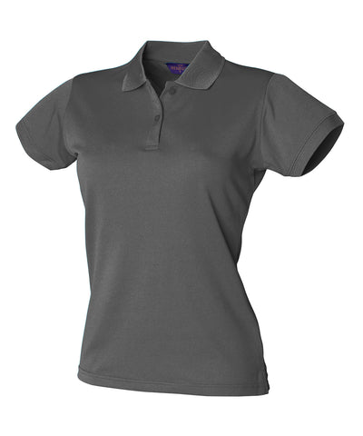 Womens Coolplus® polo shirt | charcoal grey