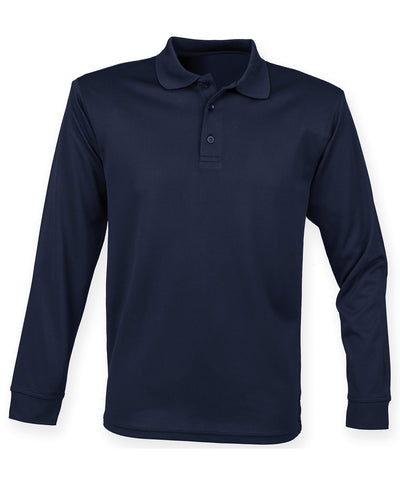 Long sleeve Coolplus® polo shirt | Navy*