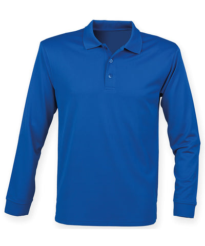 Long sleeve Coolplus® polo shirt | royal