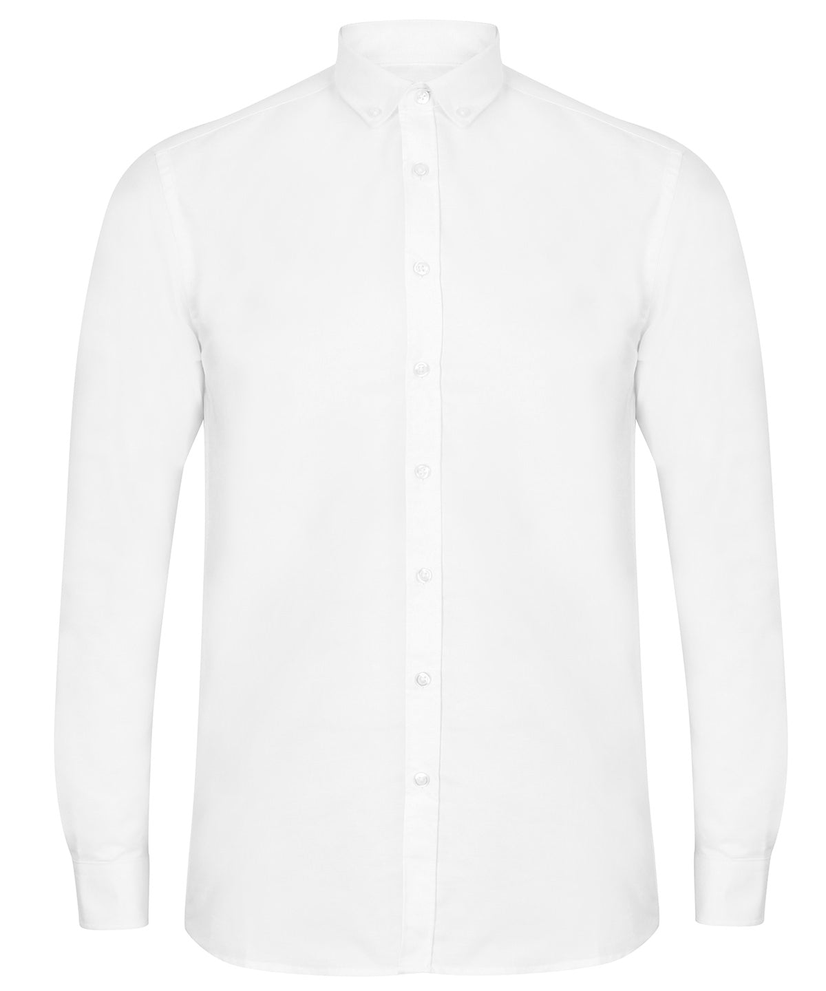 Modern long sleeve Oxford shirt | white