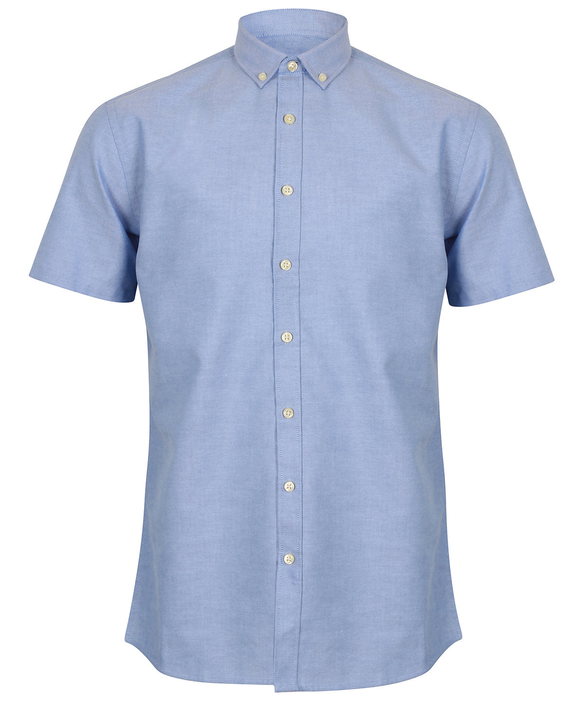 Modern short sleeve Oxford shirt | blue