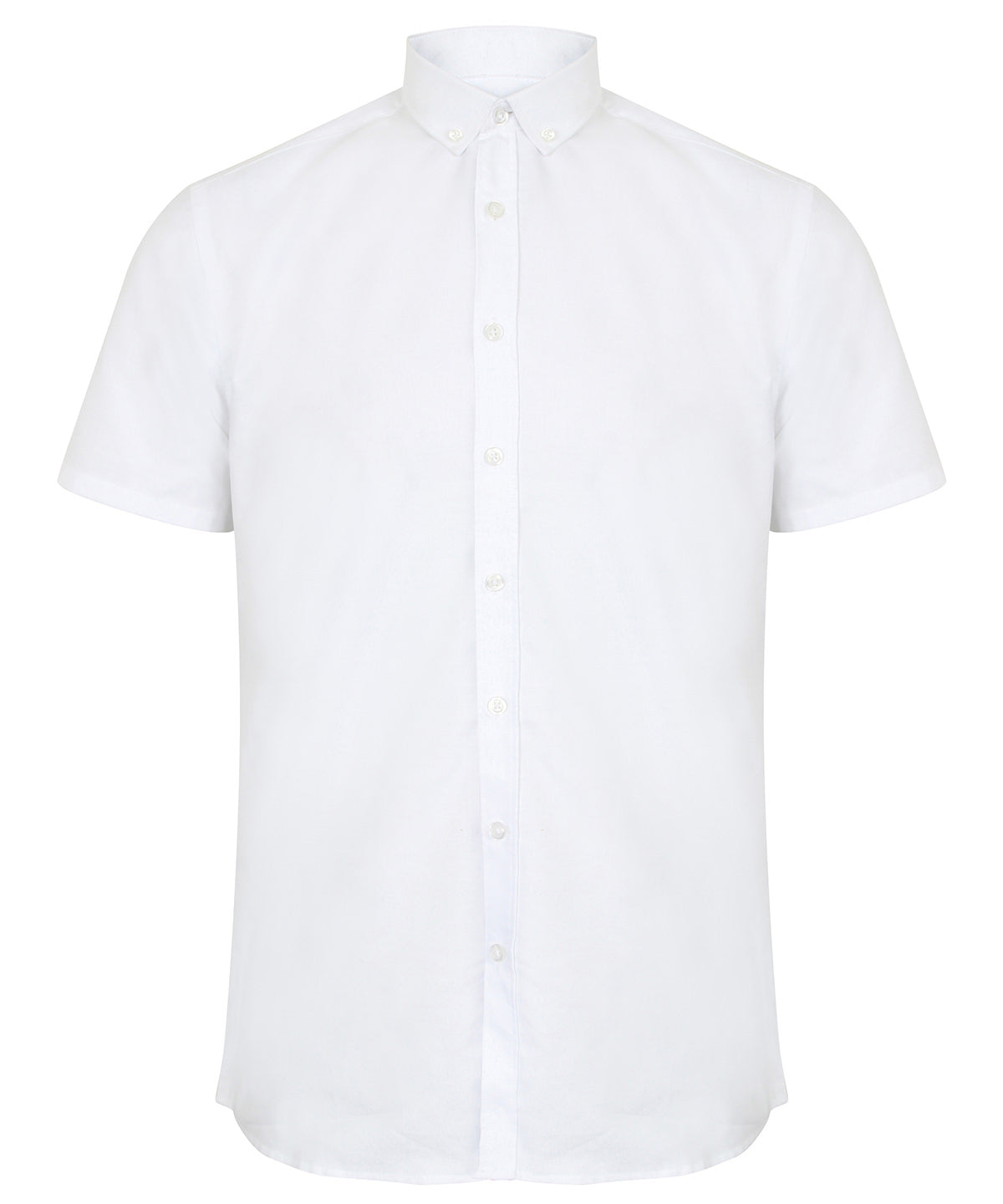 Modern short sleeve Oxford shirt | white