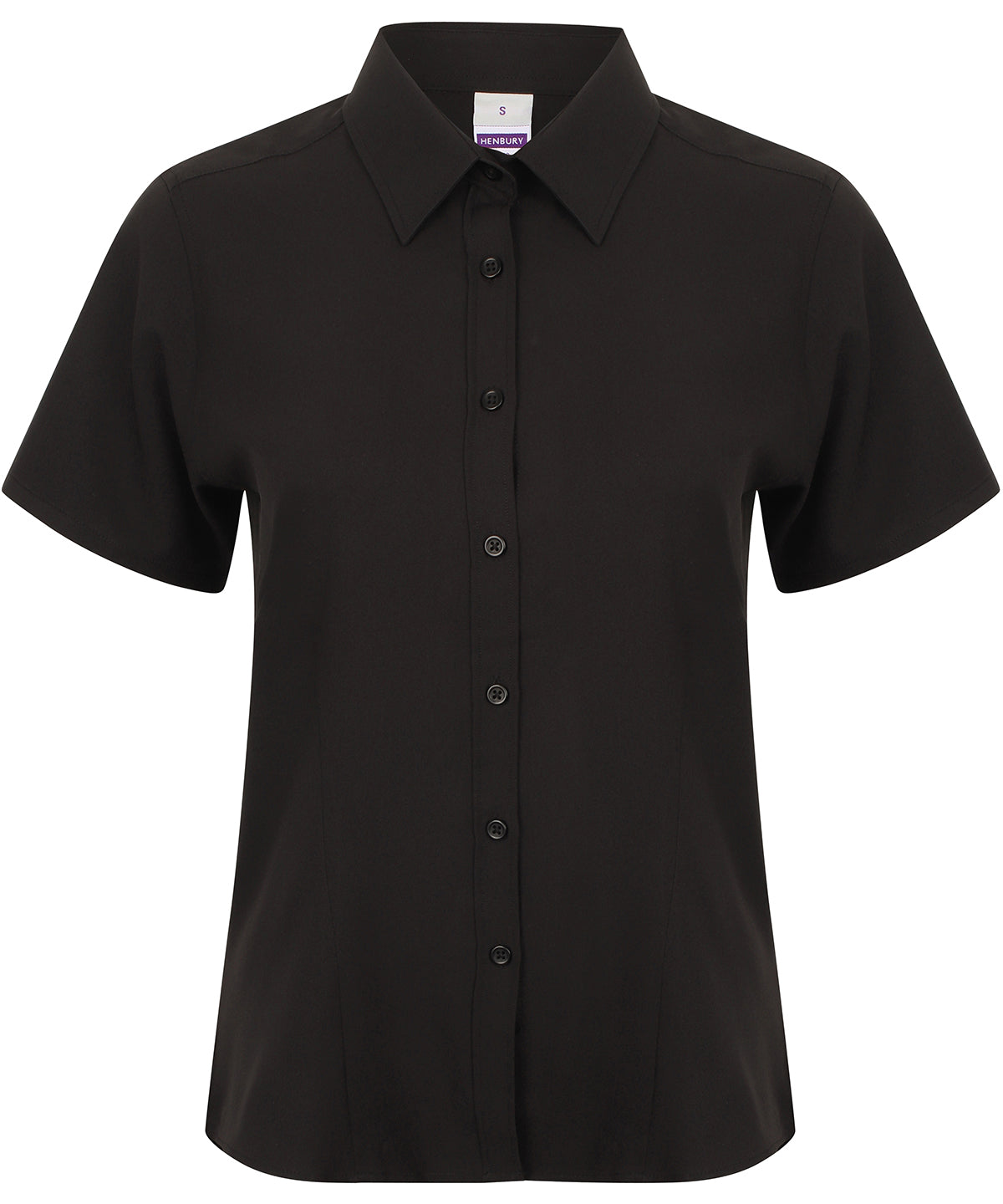 Womens wicking antibacterial short sleeve shirt | black