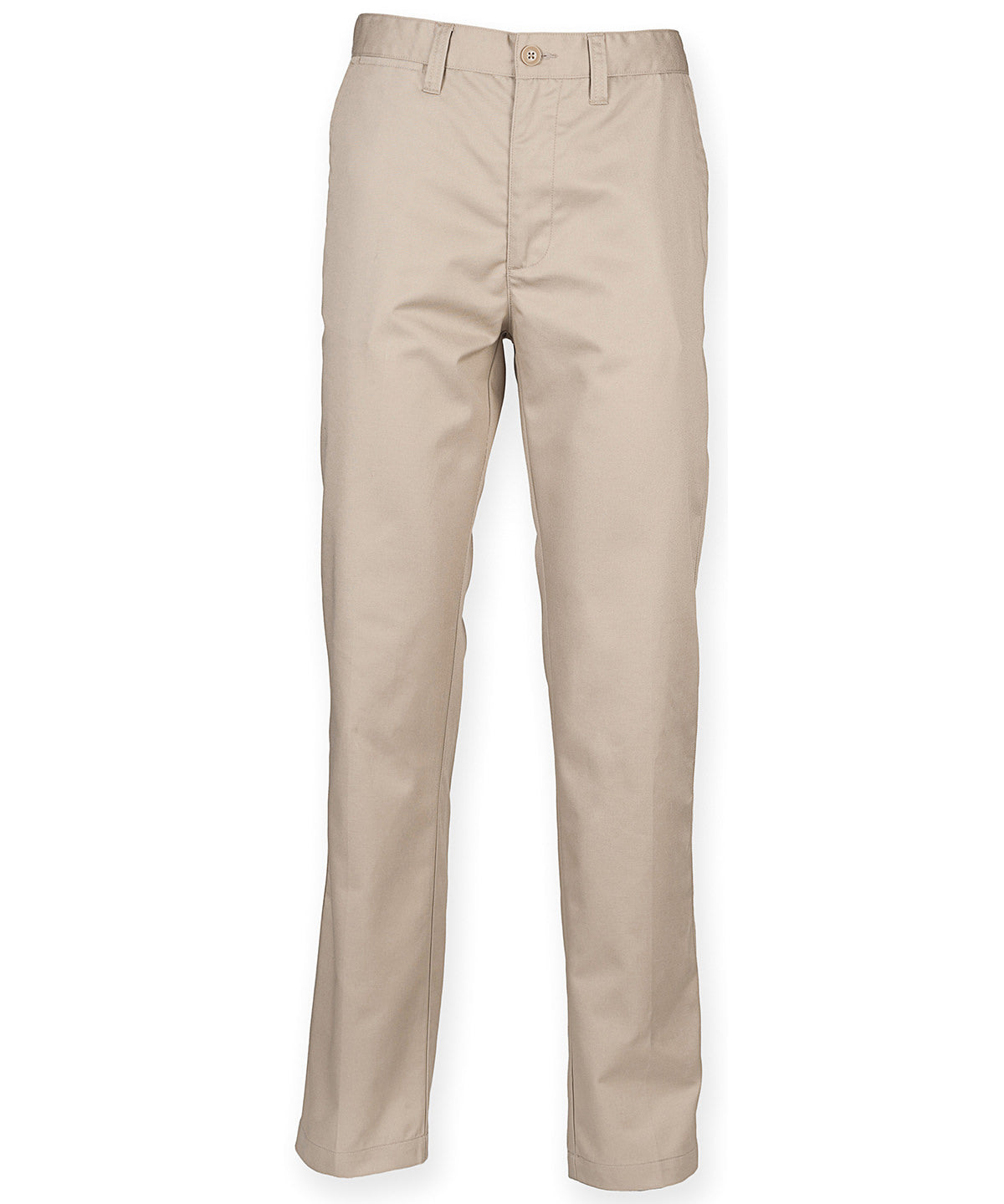 65/35 flat fronted chino trousers | stone