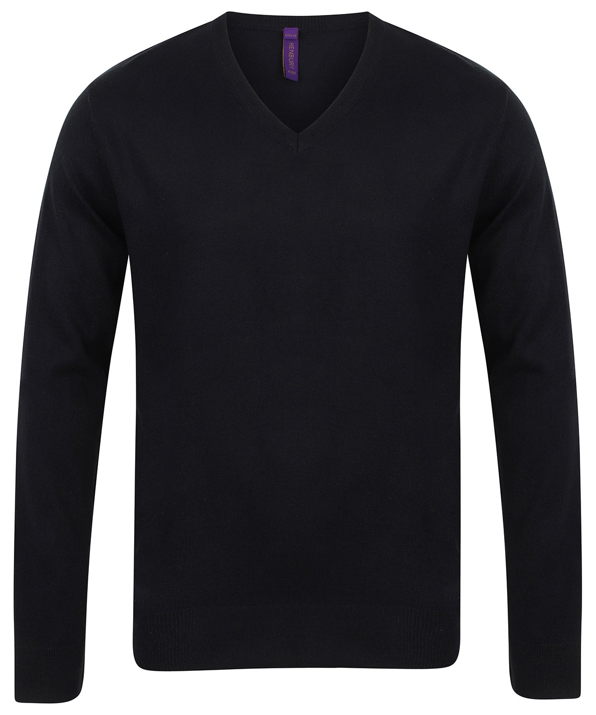 12 gauge v-neck jumper | black