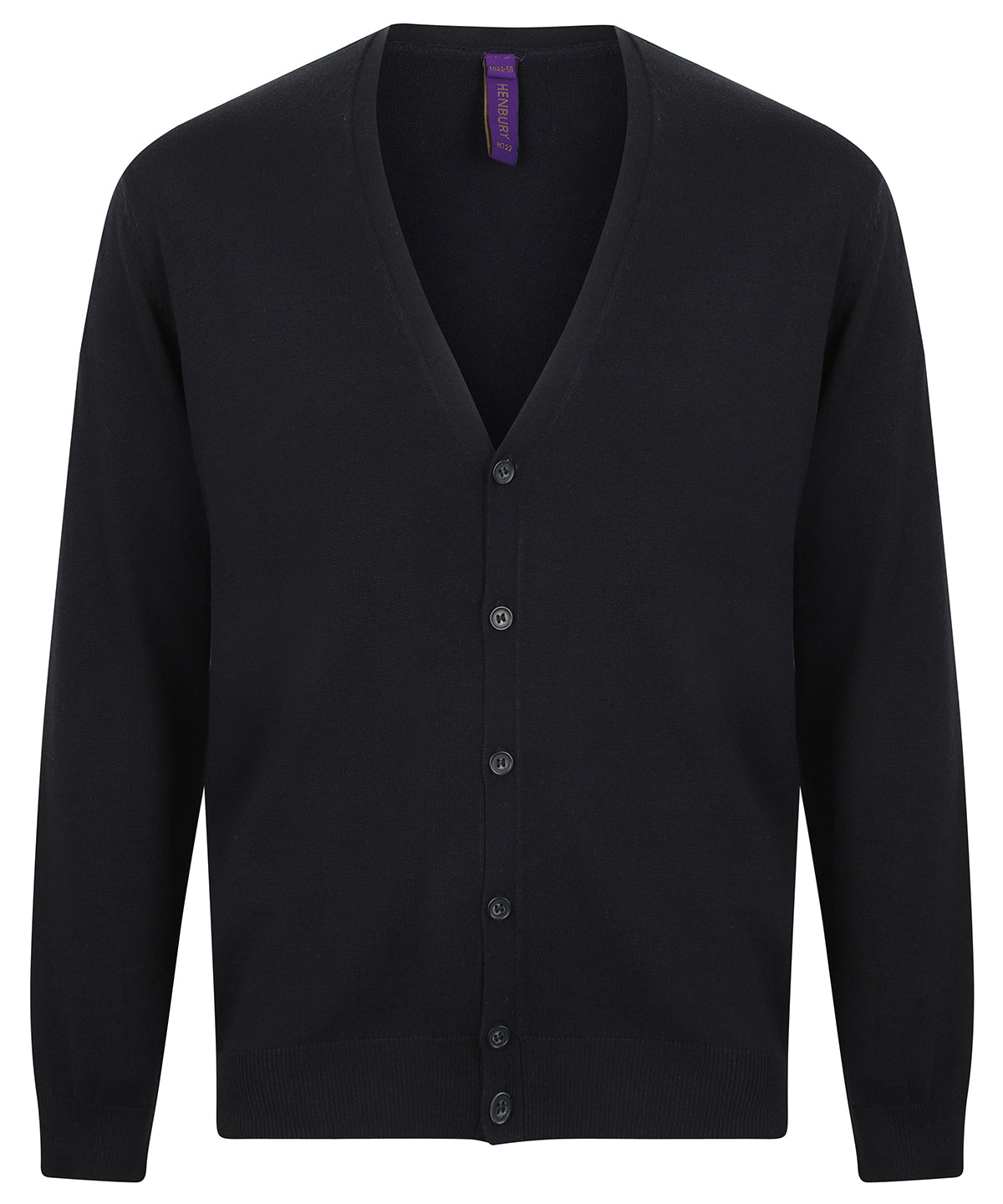 V-button cardigan | navy