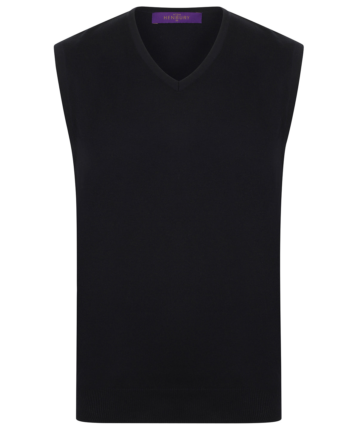 Sleeveless v-neck jumper | black