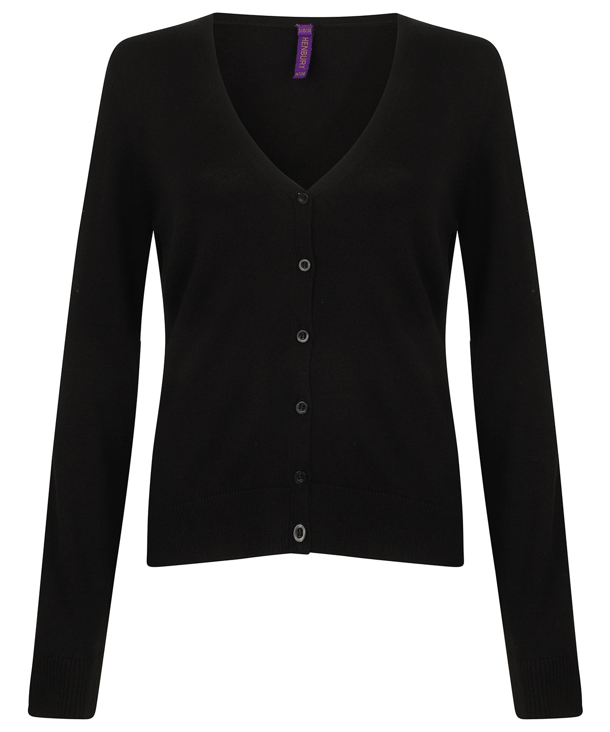 Womens v-neck cardigan | Black