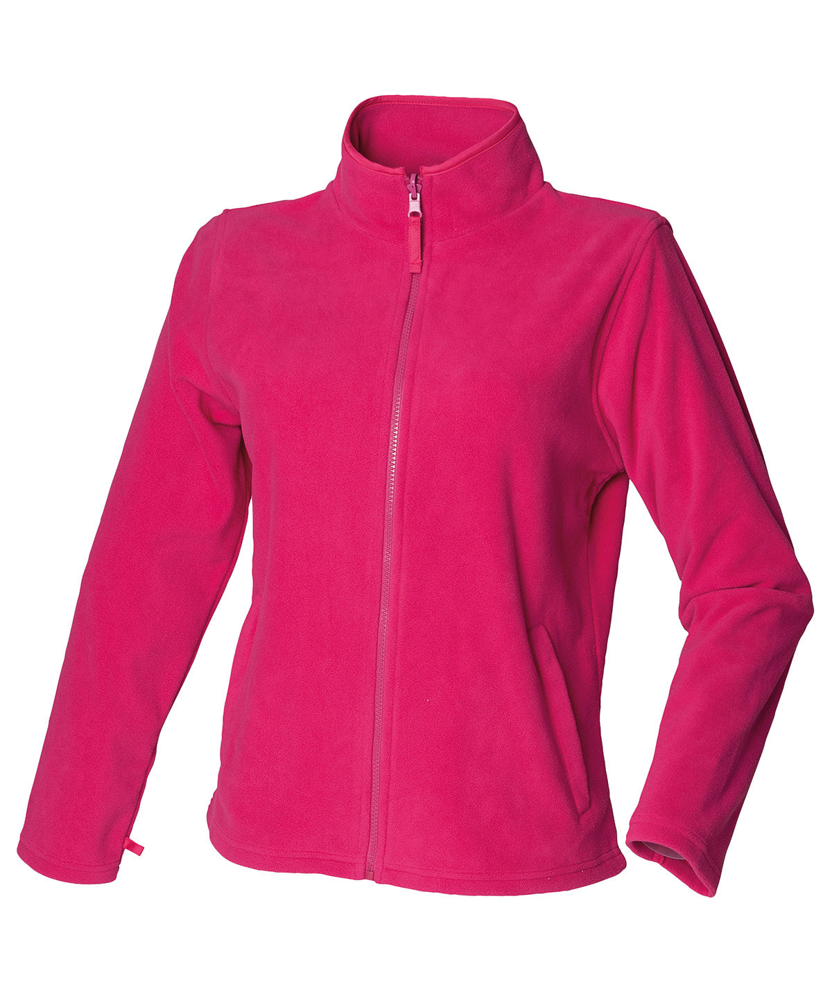 Womens microfleece jacket | fuchsia