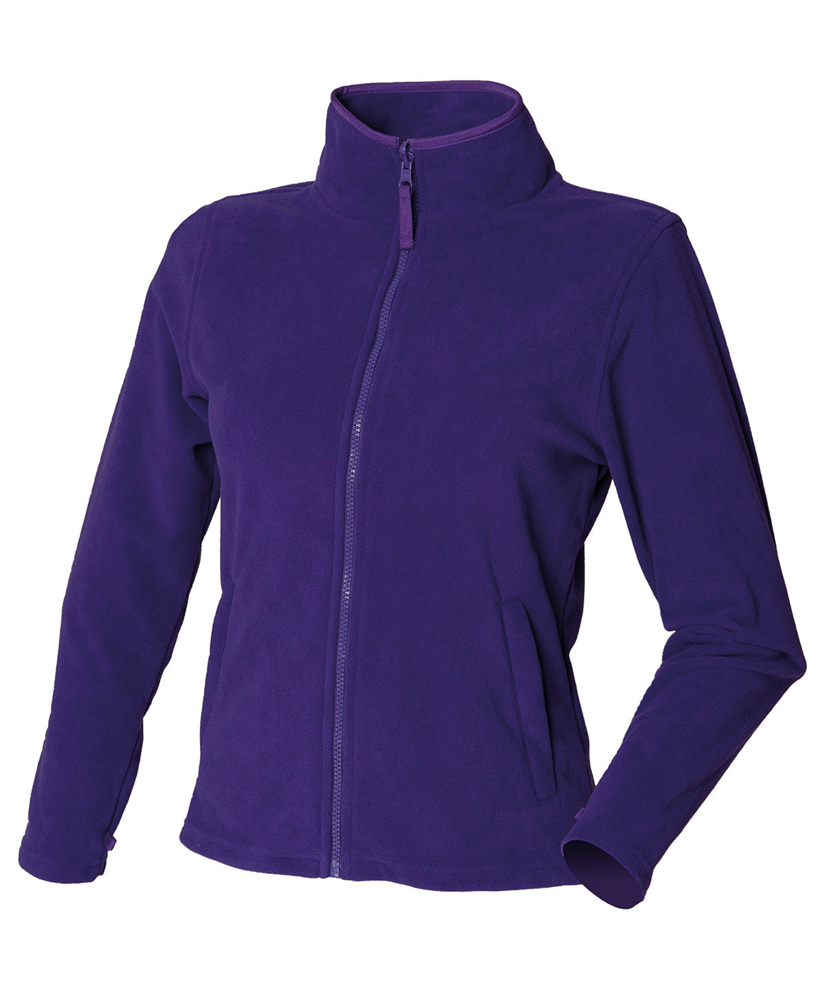 Womens microfleece jacket | purple