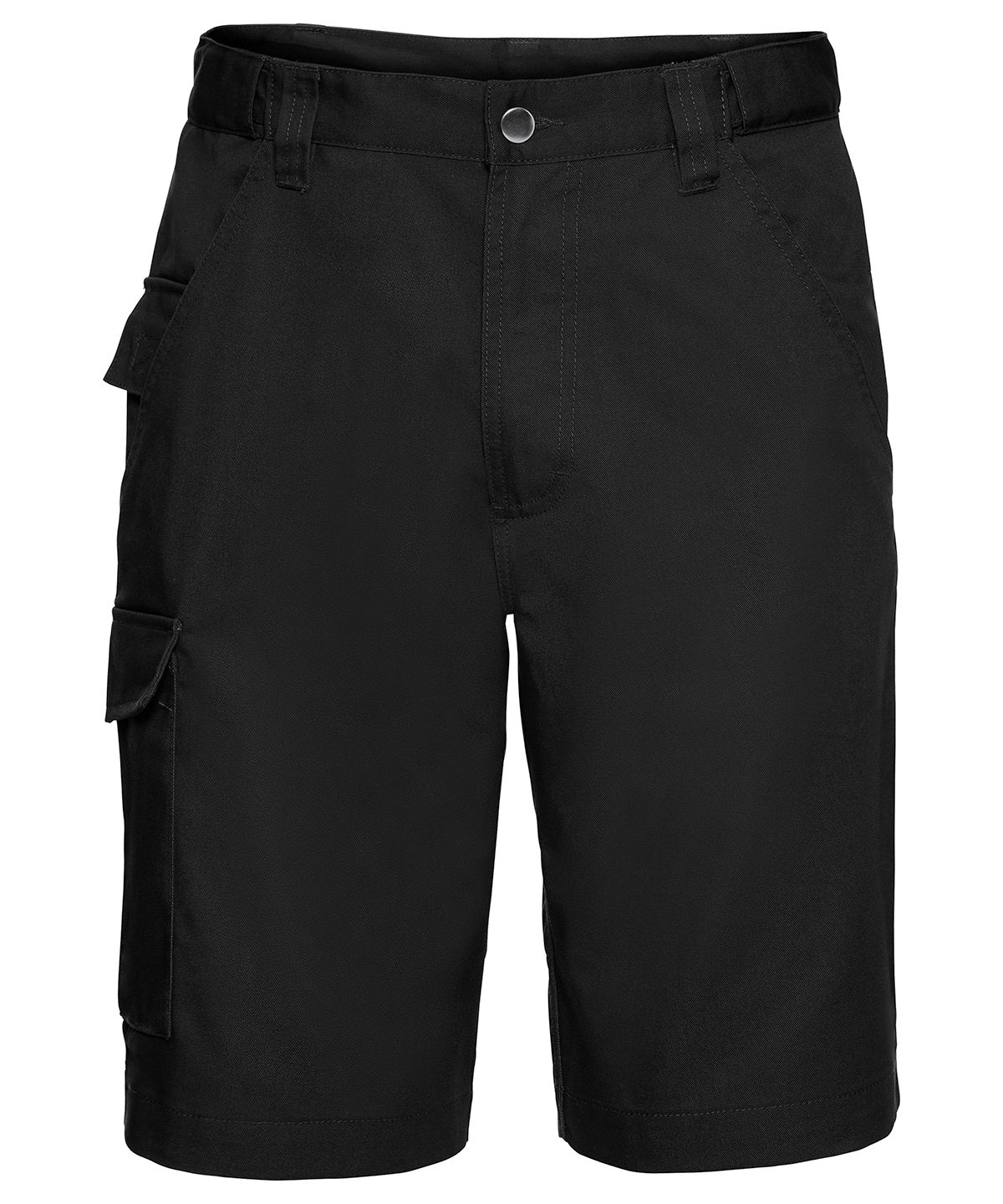 Polycotton twill workwear shorts | black
