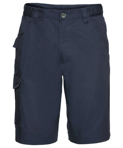 Polycotton twill workwear shorts | french navy