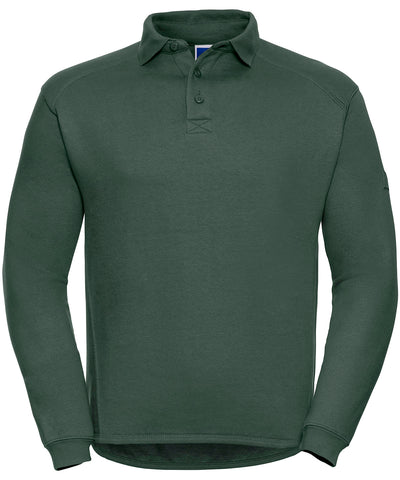 Heavy-duty collar sweatshirt | Bottle Green